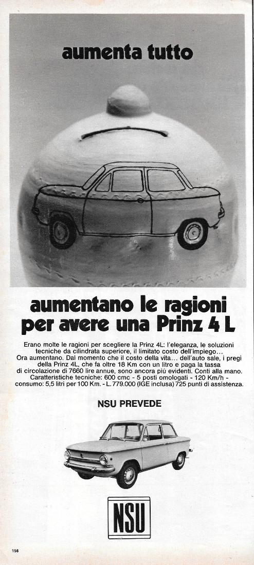 NSU Prinz 4L / Brooklyn la gomma del ponte. Advertising …