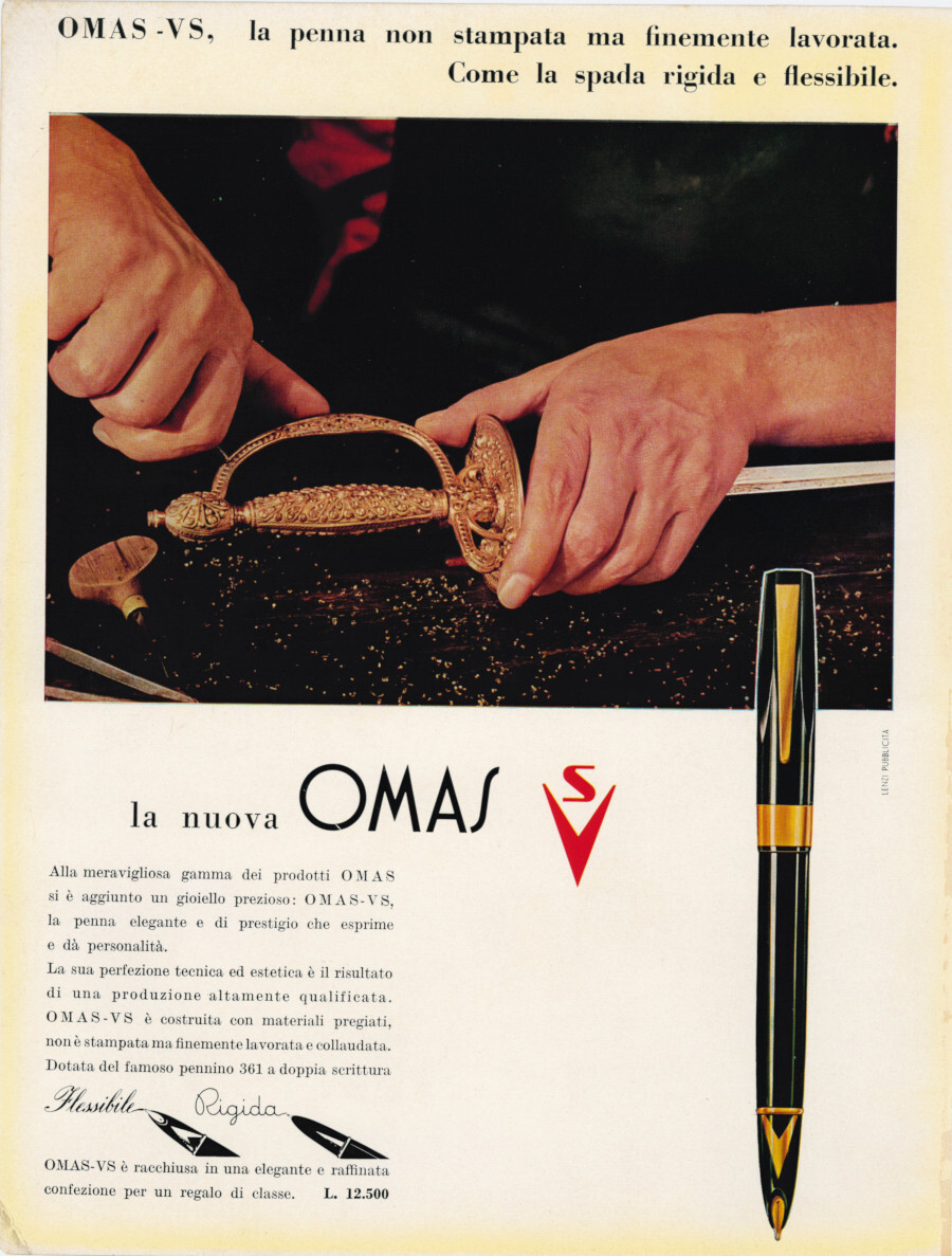 Nuova Omas S. Advertising 1962