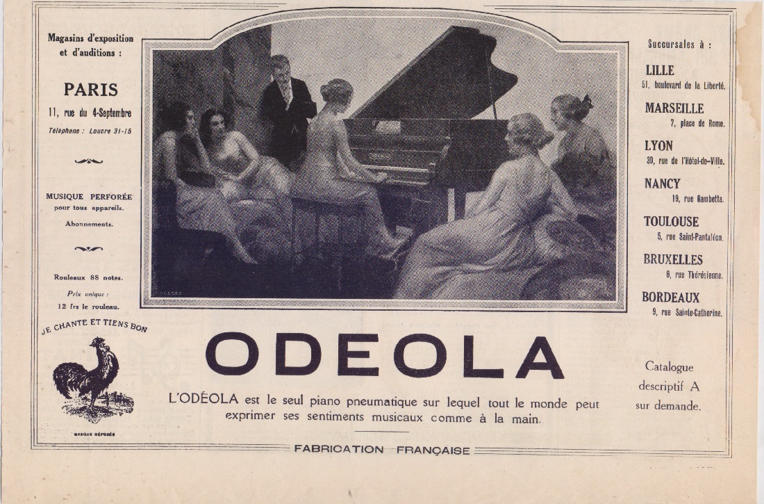 Odeola. Advertising 1923