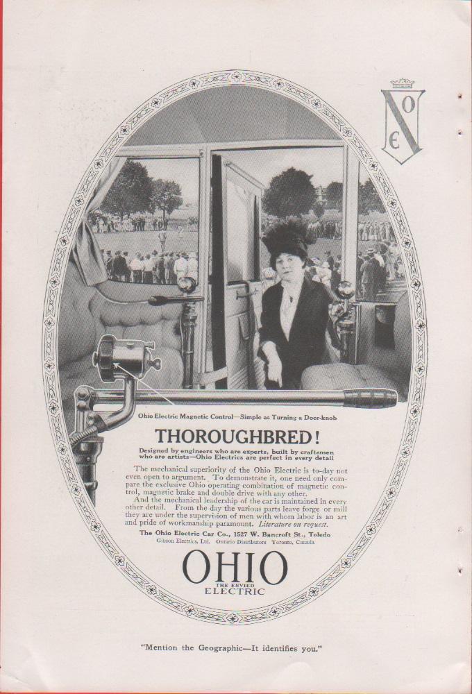 Ohio. The Evied Electric. Pubblicità 1914
