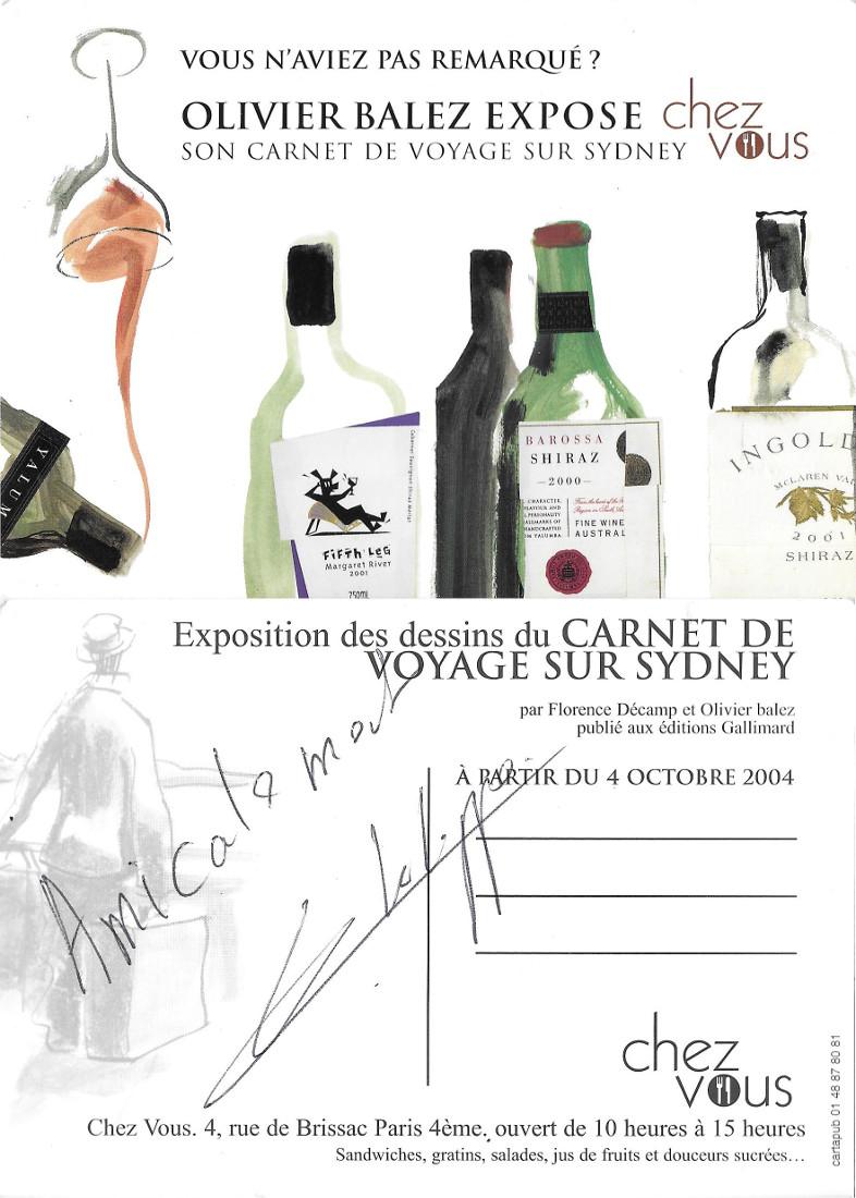 Olivier Balez expose son carnet de voyage sur Sydney. Paris …