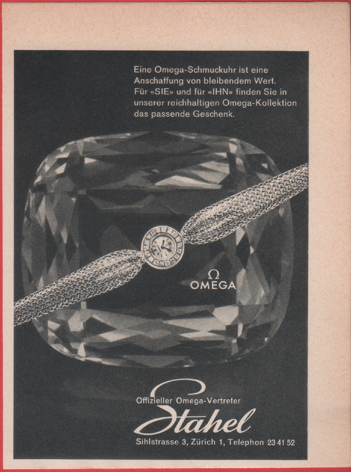 Omega . Advertising 1961
