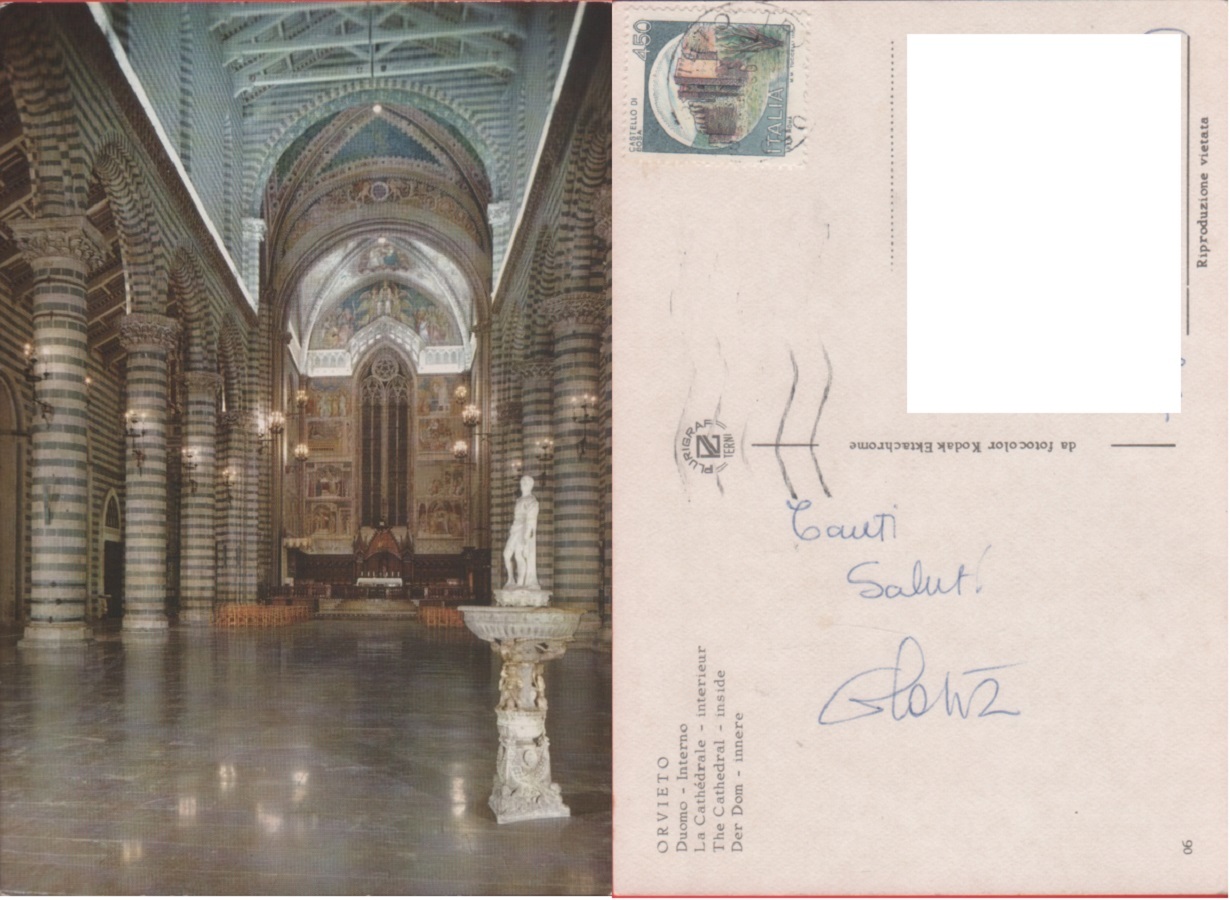 Orvieto. Duomo, interno. Viaggiata