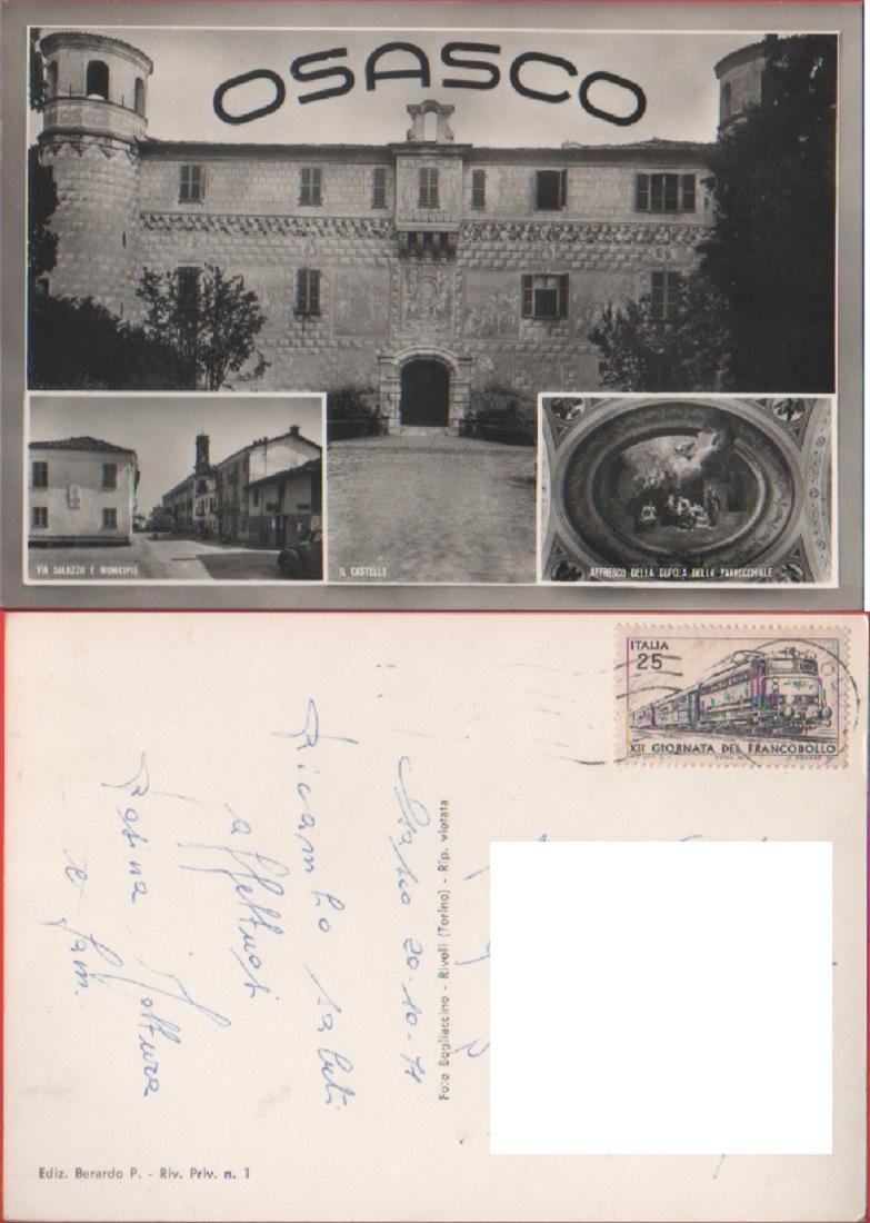 Osasco (TO). Vedutine. Viaggiata 1971