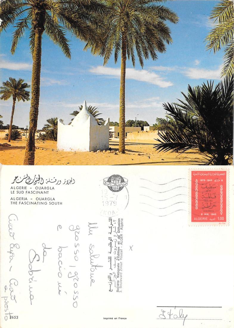 Ouargla (ALG). Viaggiata 1979