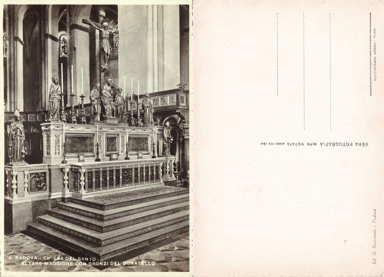 Padova. Chiesa del Santo. Altare Maggiore con i bronzi del …