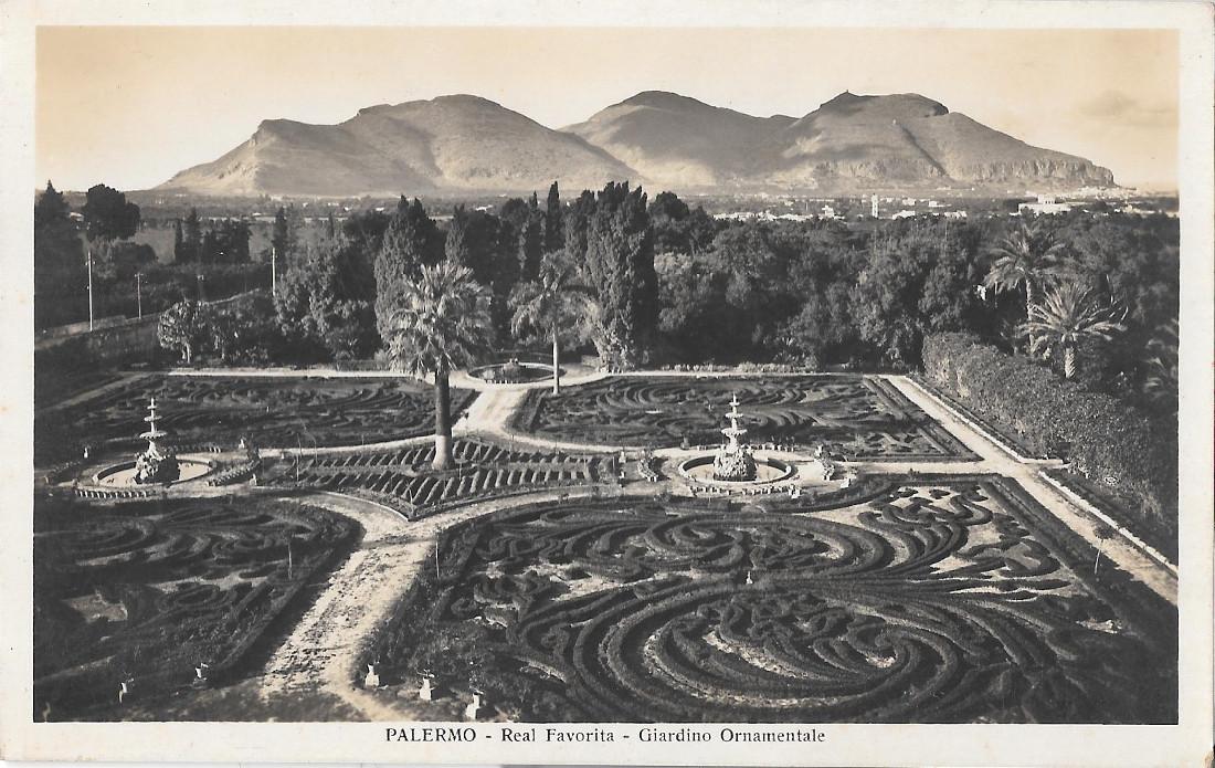 Palermo. Real Favorita. Giardino Ornamentale. Non viaggiata, originale