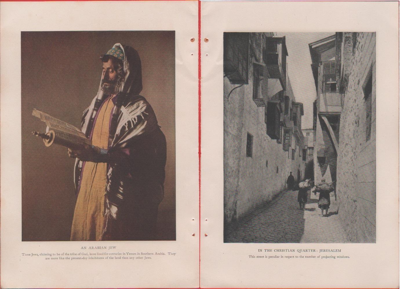 Palestine. An Arabian Jew/Christian quarter Jerusalem. Foto da rivista 1914