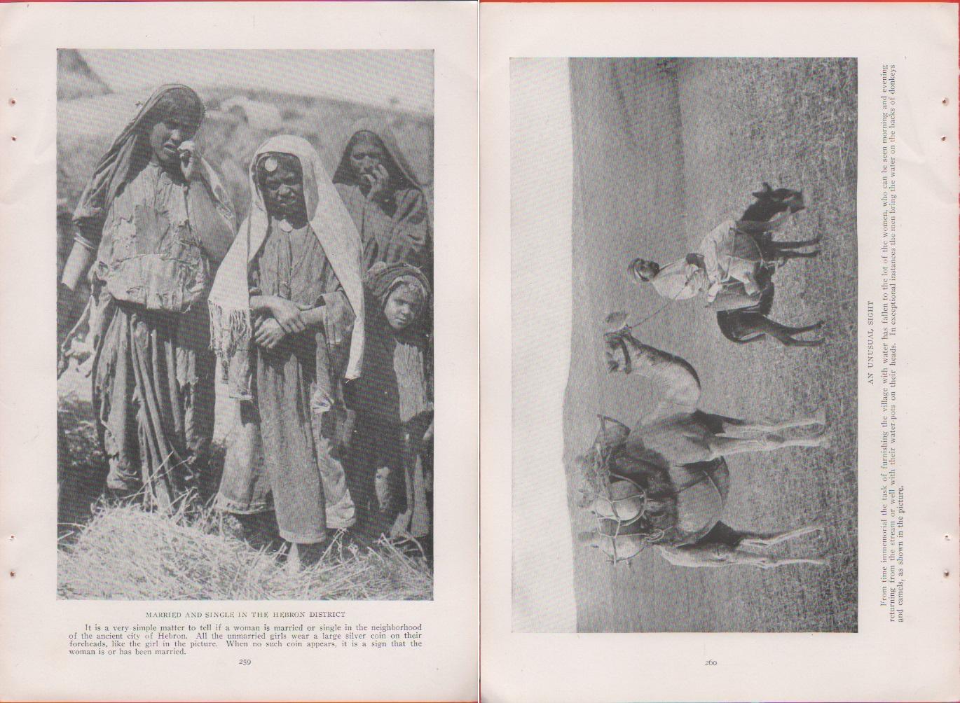 Palestine. Married and single in the Hebron District/An unusual sight. …