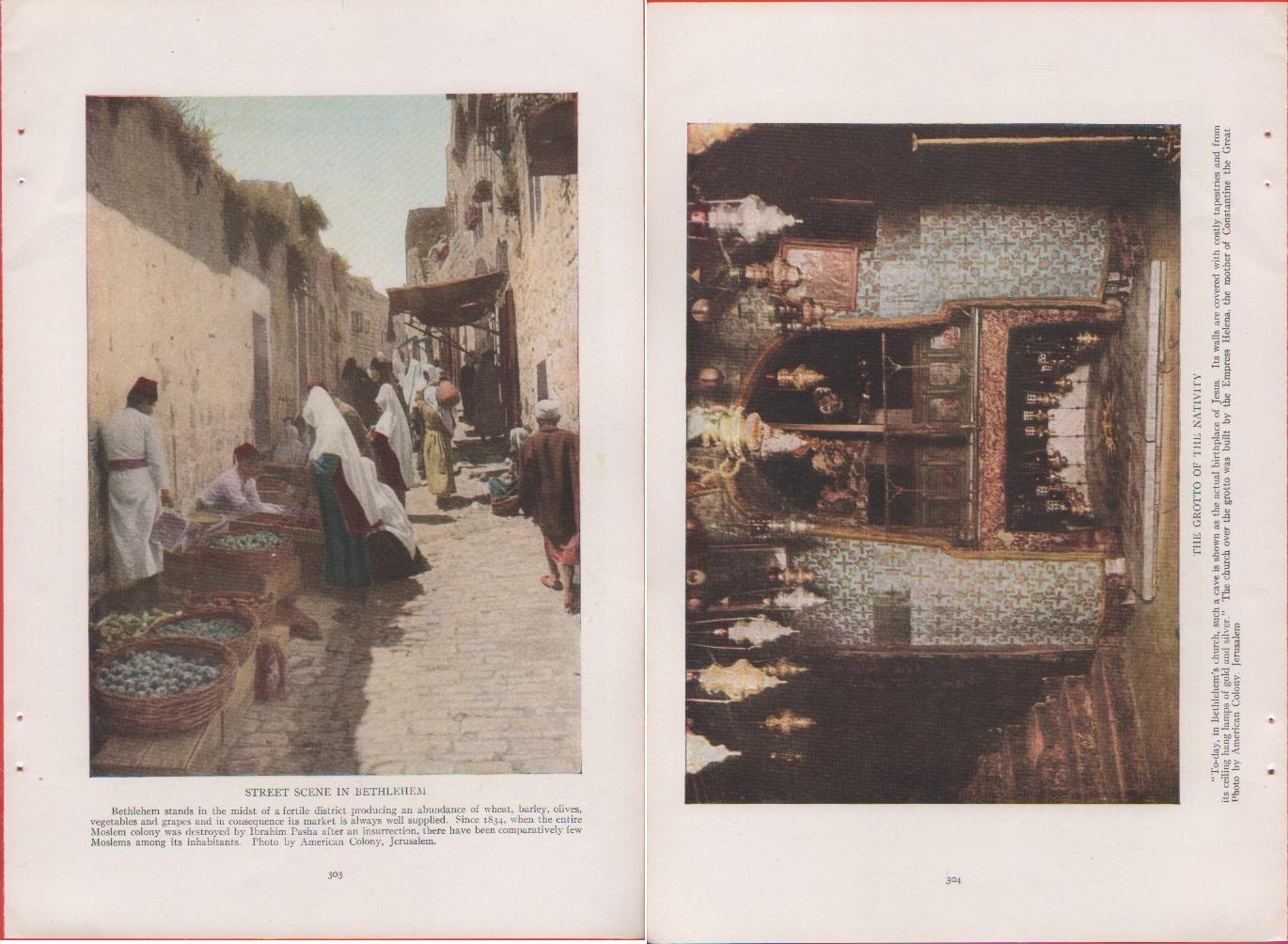 Palestine. street scene in Bethlehem/Grotto of the Nativity. Foto da …