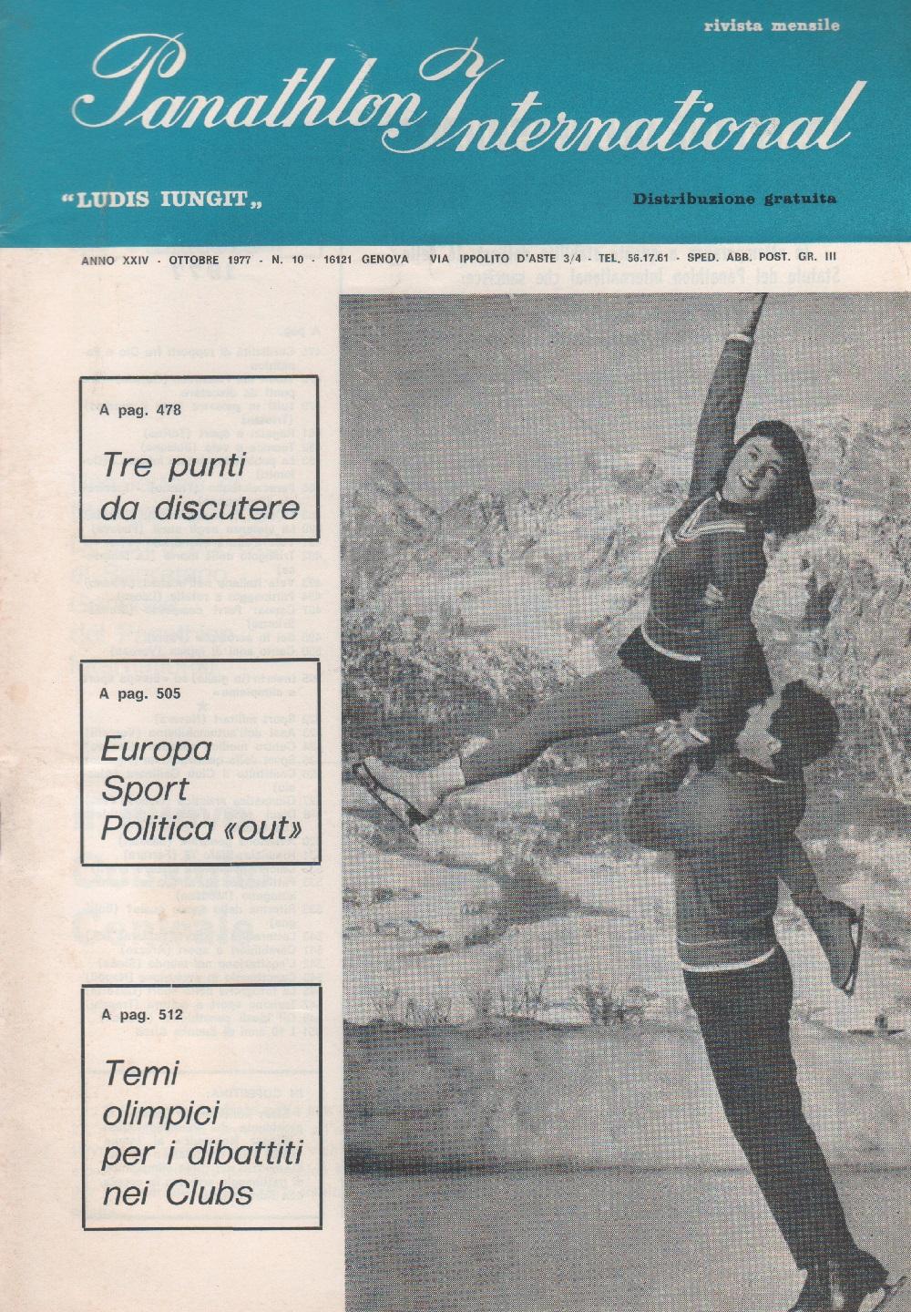 Panathlon International. n. 10. 1977