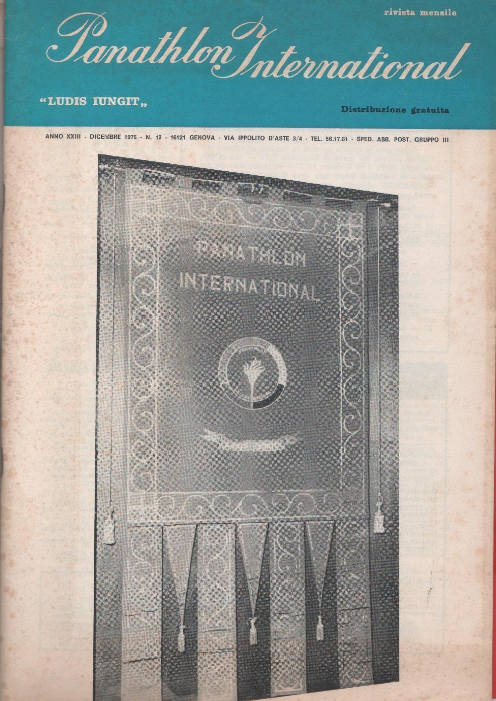 Panathlon International. n. 12. 1976