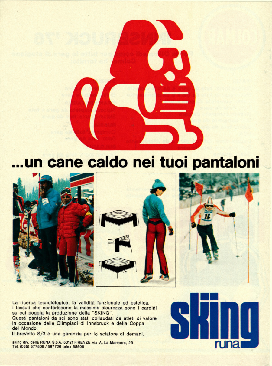 Pantaloni da sci Sking Runa / Colmar ad Innsbruck '76. …