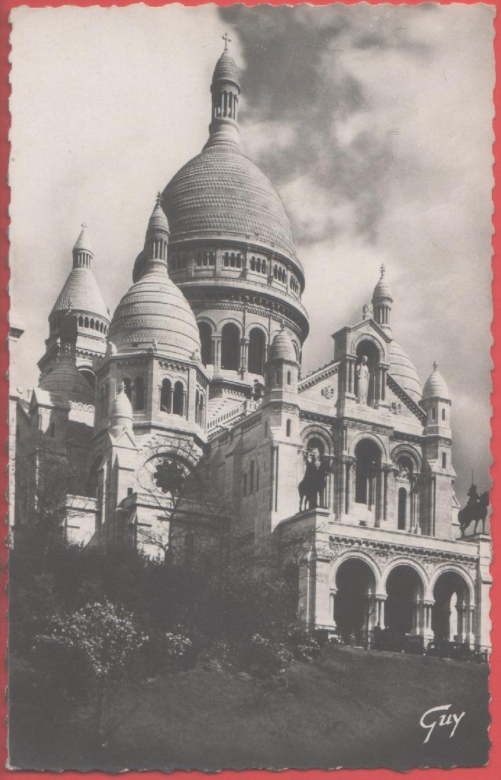 Paris. Basilique du Sacre-Coeur a Montmartre. Non viaggiata