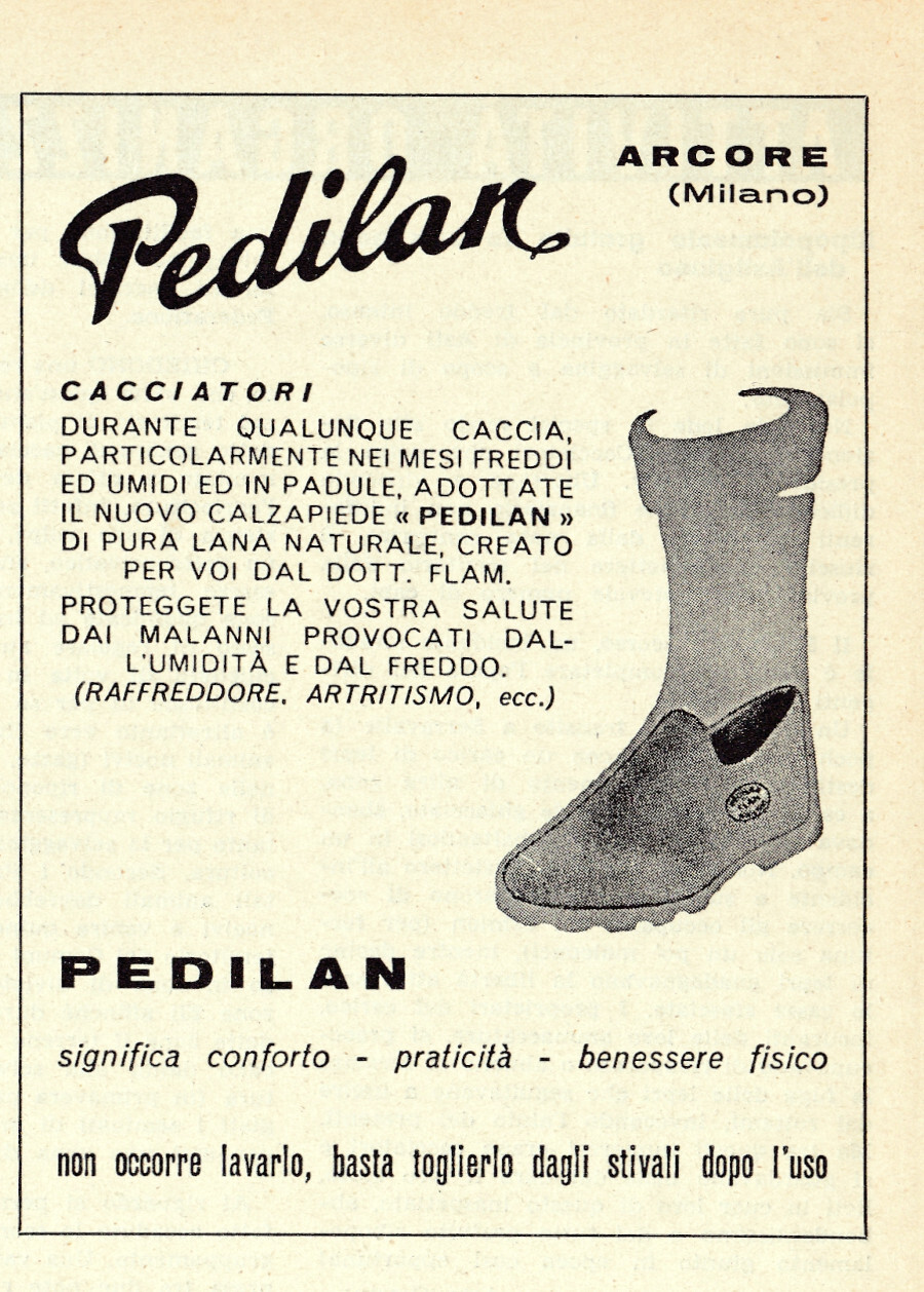 Pedilan. Advertising 1962