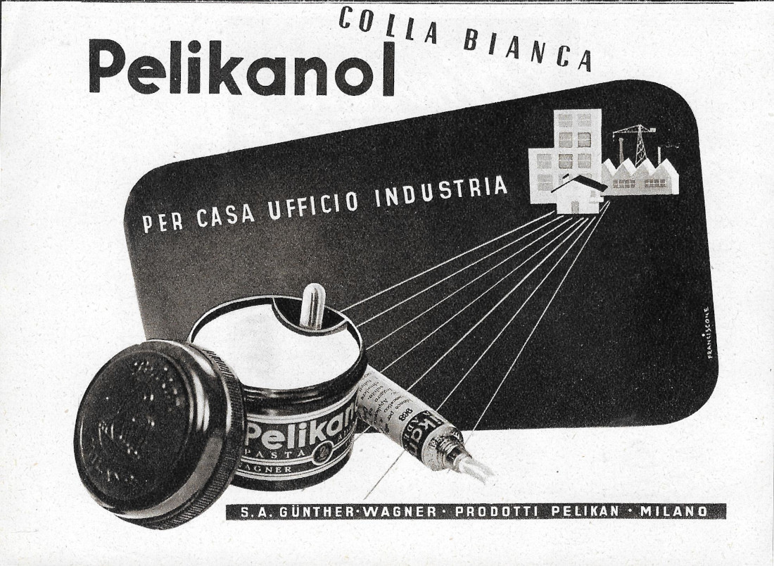 Pelikanol colla bianca / Binocoli S.Giorgio - Advertising 1941