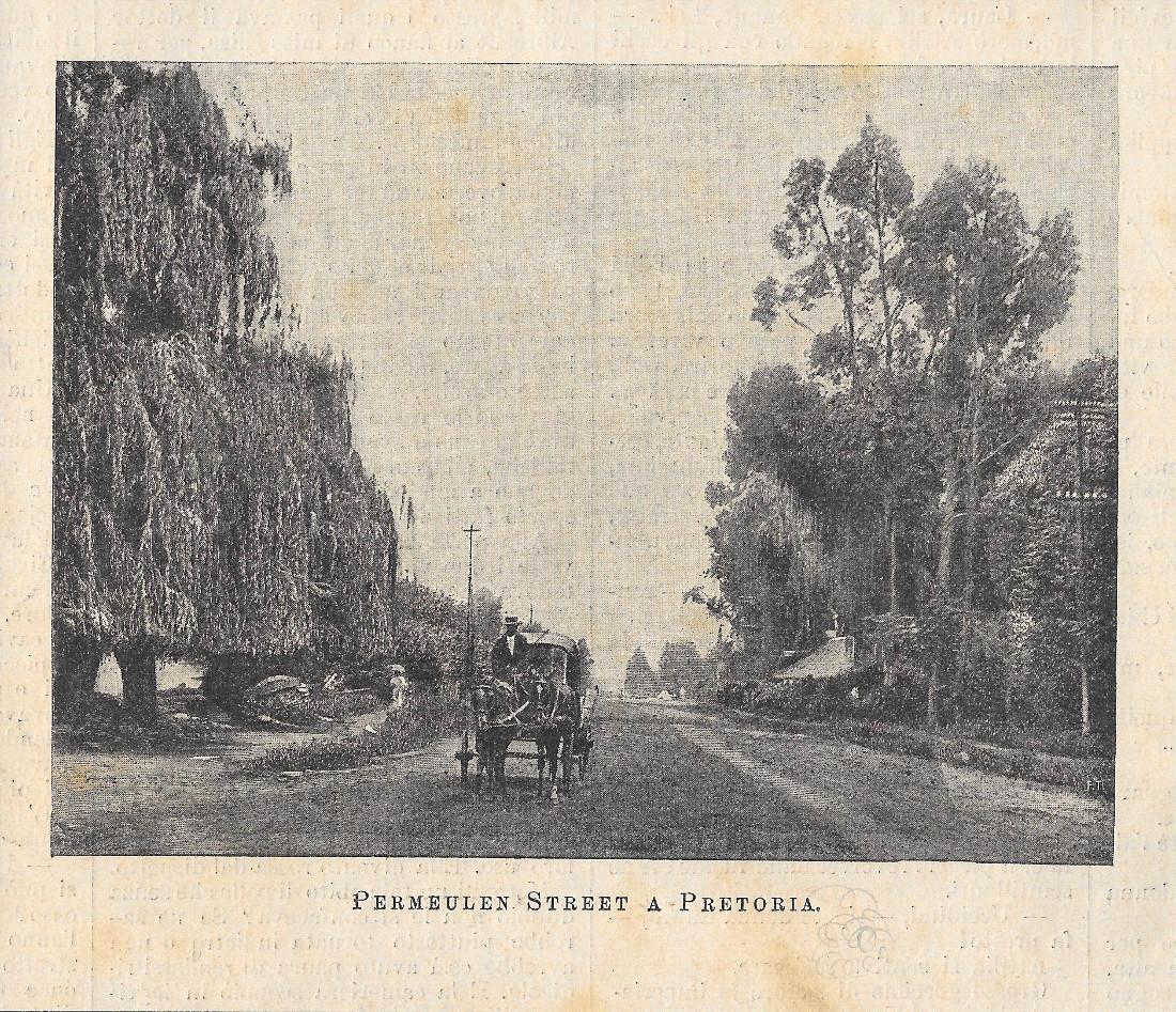 Permeulen Street a Pretoria Stampa 1900