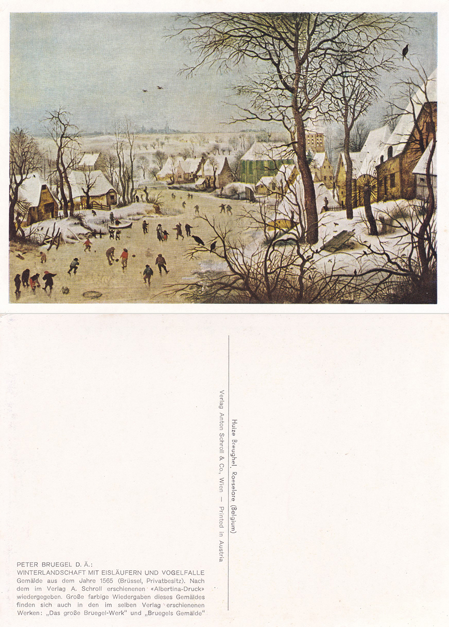 Peter Bruegel. Winterlandschaft - Non viaggiata