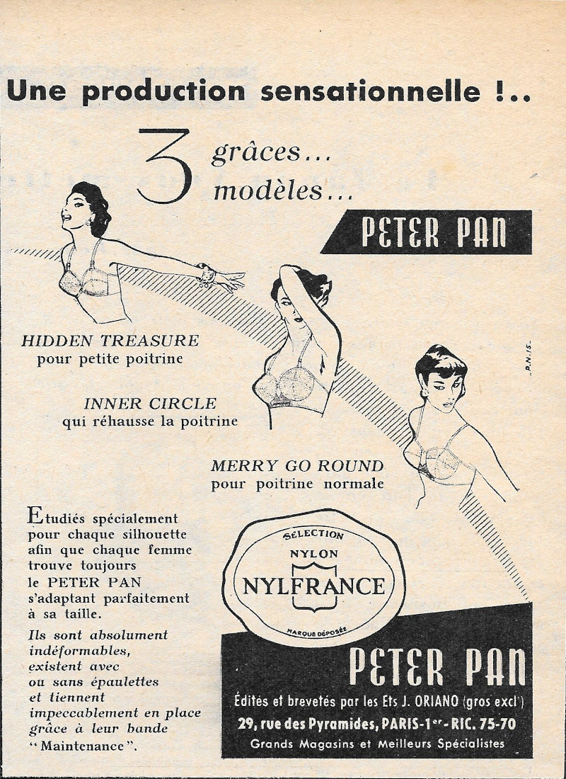 Peter Pan by Nylfrance - Advertising 1955