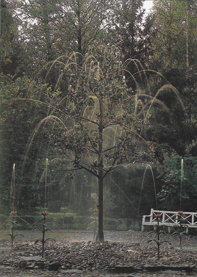 Petrodvorets. The Oak and Tulips trick fountains. Non viaggiata