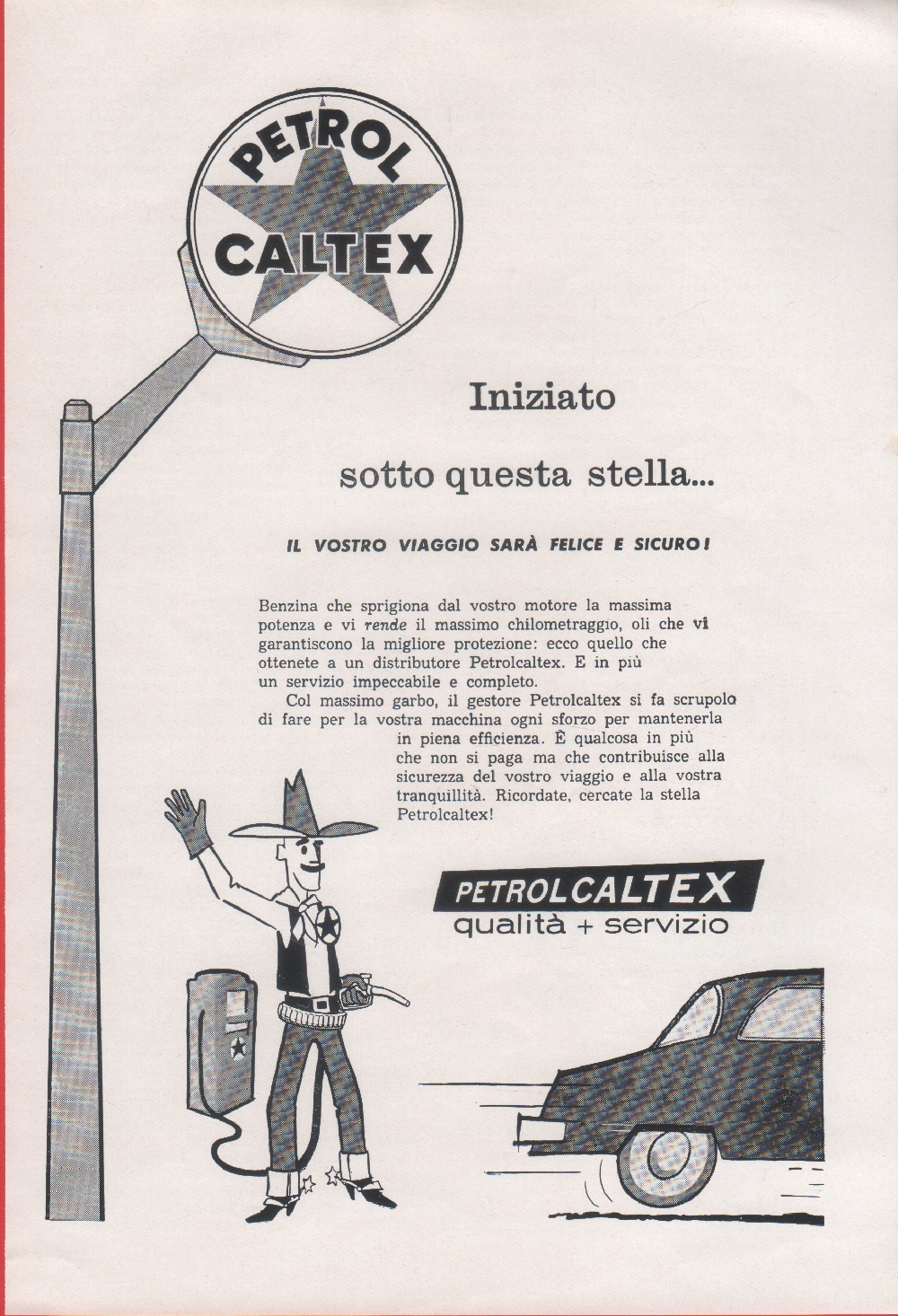 Petrol Caltex. Advertising 1959