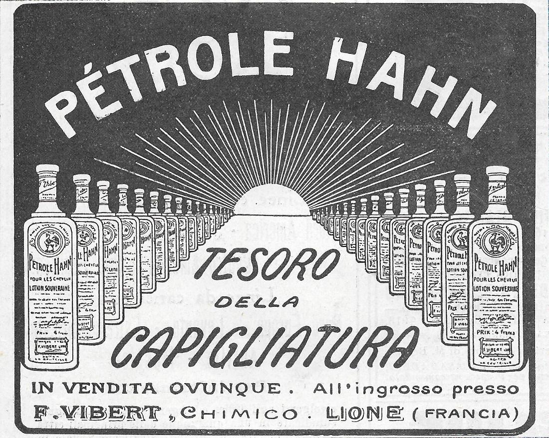 Petrole Hahn F. Vibert Chimico. Lione. Advertising 1920