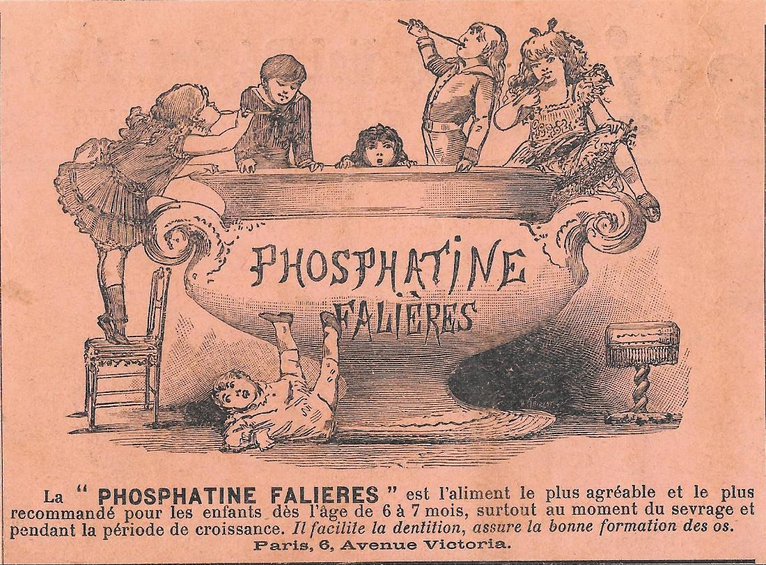 Phosphatin Falieres. Advertising 1900