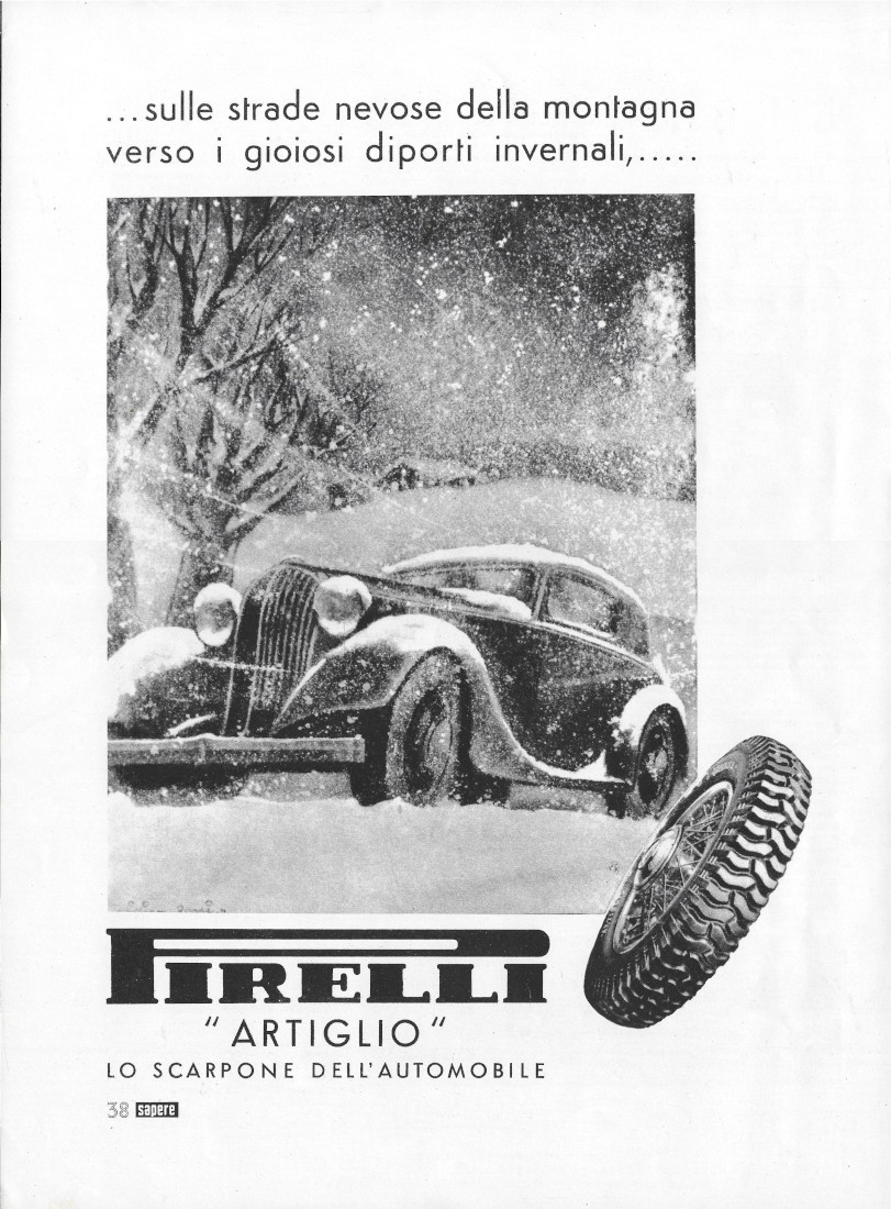 Pirelli Artiglio - Advertising 1935