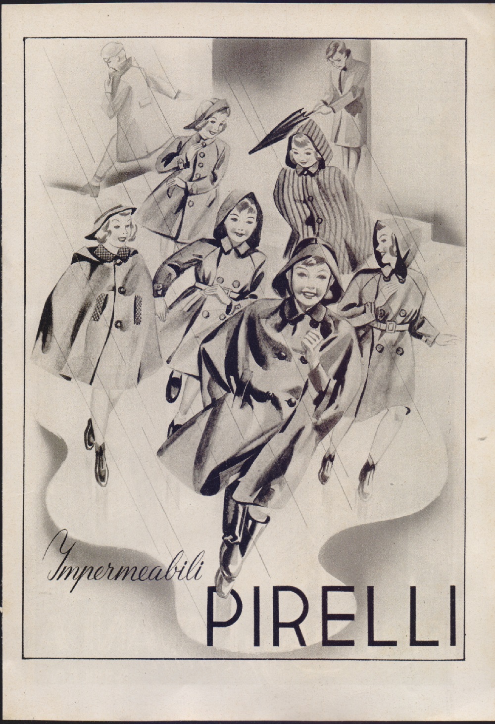 Pirelli Impermeabili . Advertising 1940