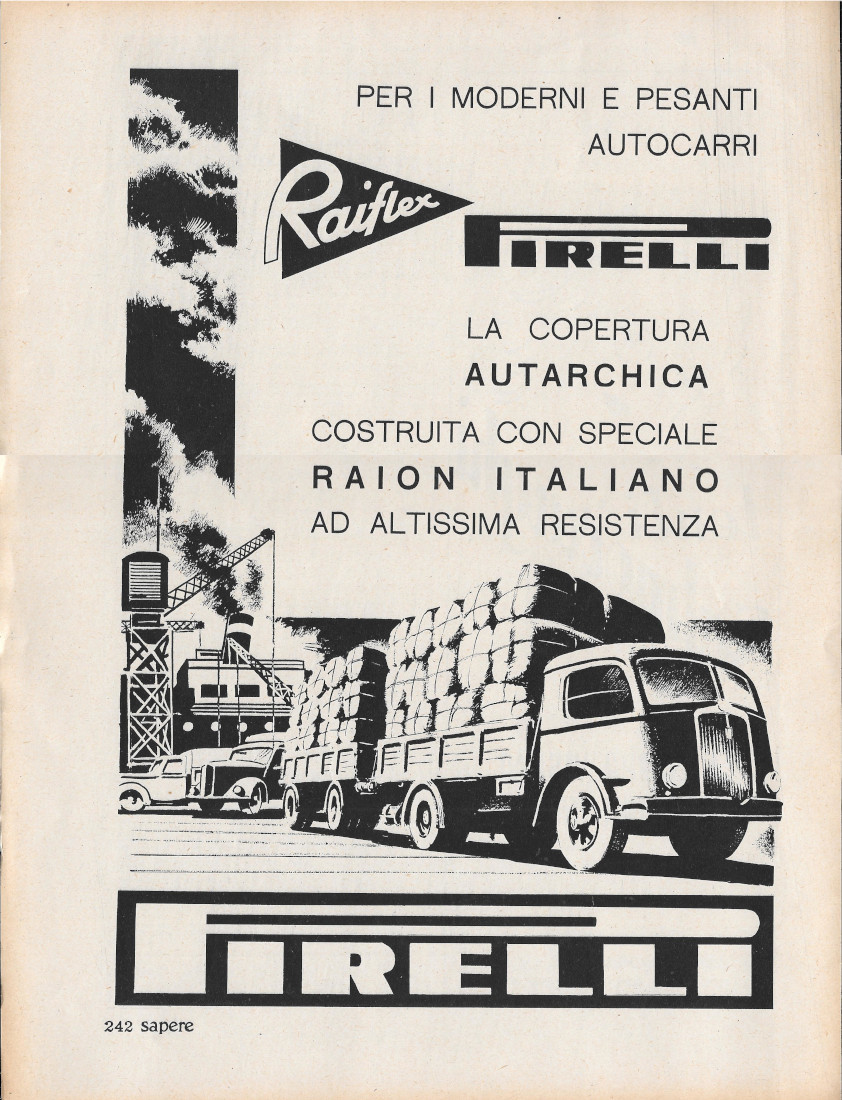 Pirelli Raiflex - Advertising 1940