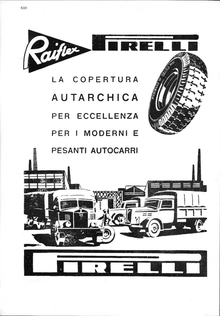 Pirelli Raiflex / Gran Premio Sarti - Advertising 1941