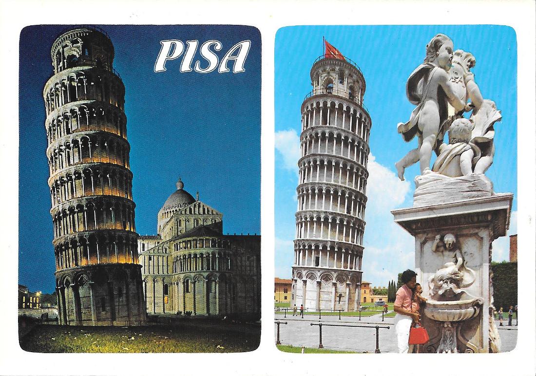 Pisa. La Torre notte/giorno. Non viaggiata