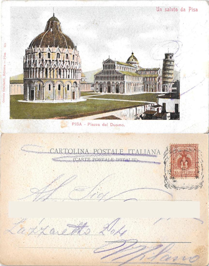 Pisa. Piazza del Duomo. Viaggiata