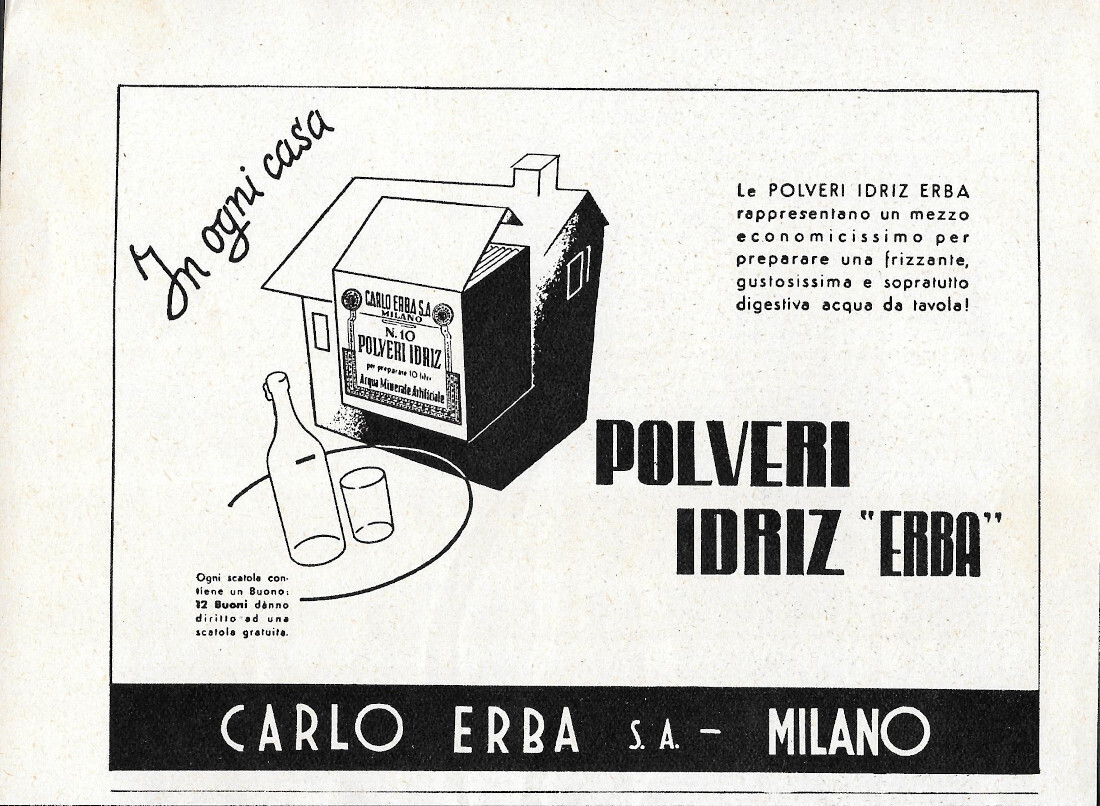 Polveri Idriz Erba - Advertising 1939