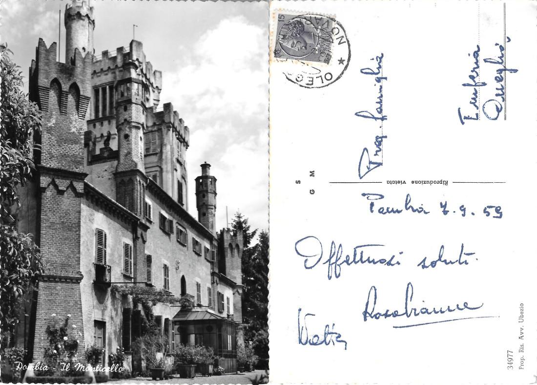Pombia (NO). Il Monticello. Viaggiata 1959