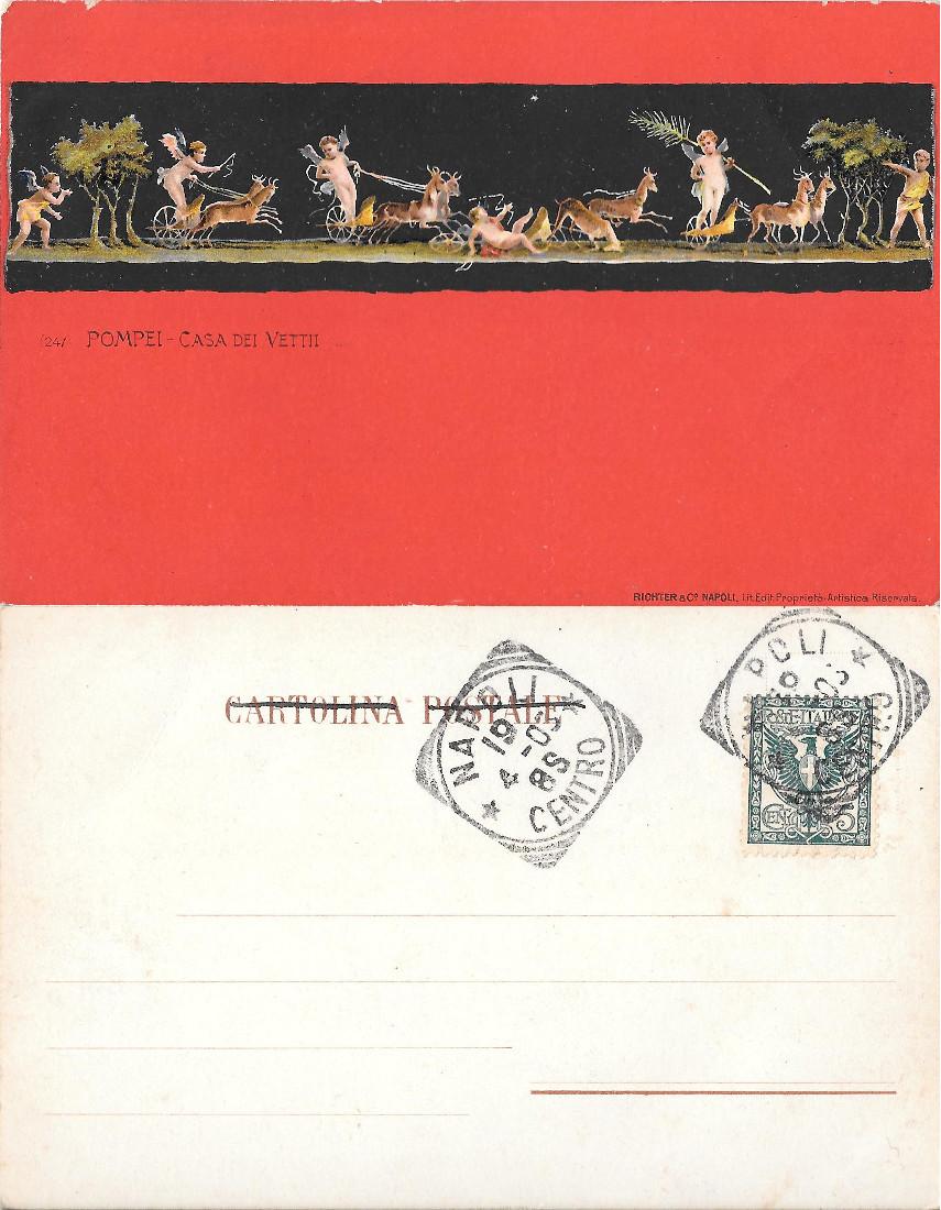 Pompei, Casa dei Vettii. Viaggiata 1919