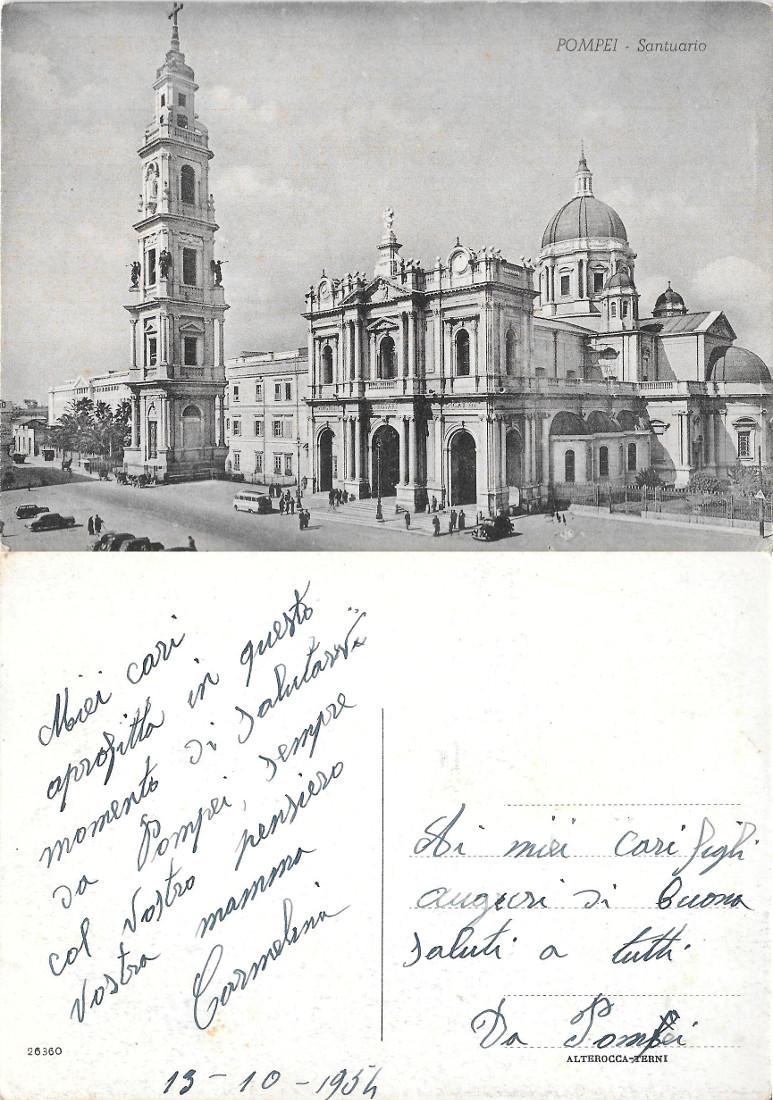 Pompei. Santuario. Ed. Alterocca. Datata 1954