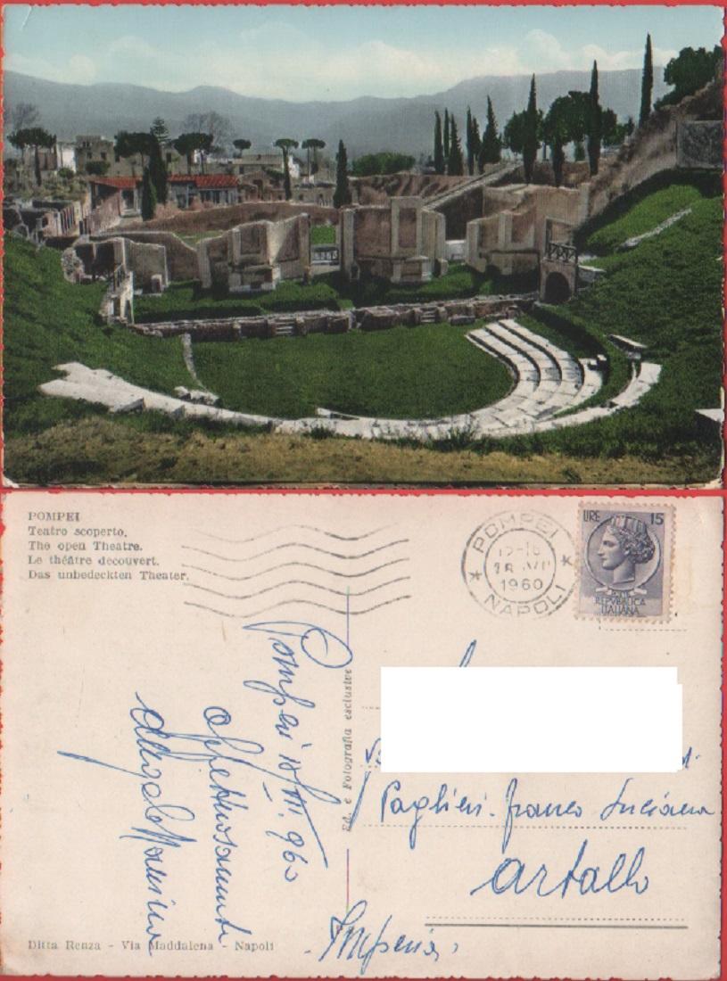 Pompei. Teatro scoperto. Viaggiata 1960