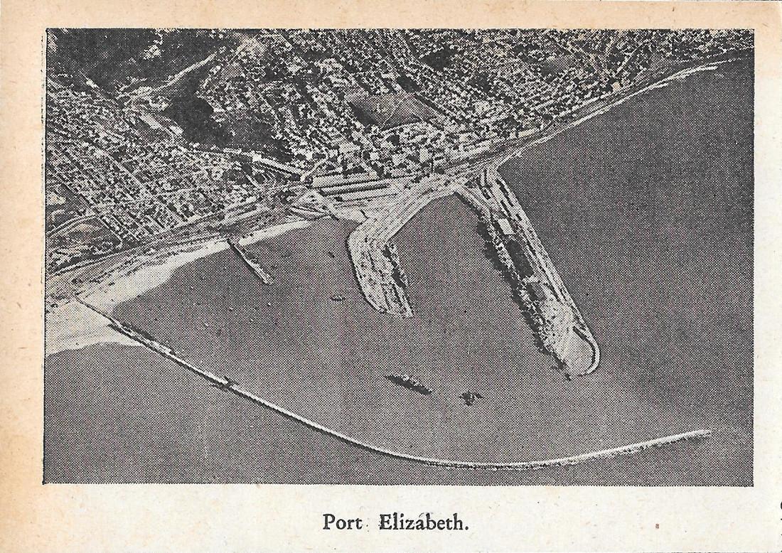 Port Elizabeth / Durban. Stampa 1934 fronte/retro