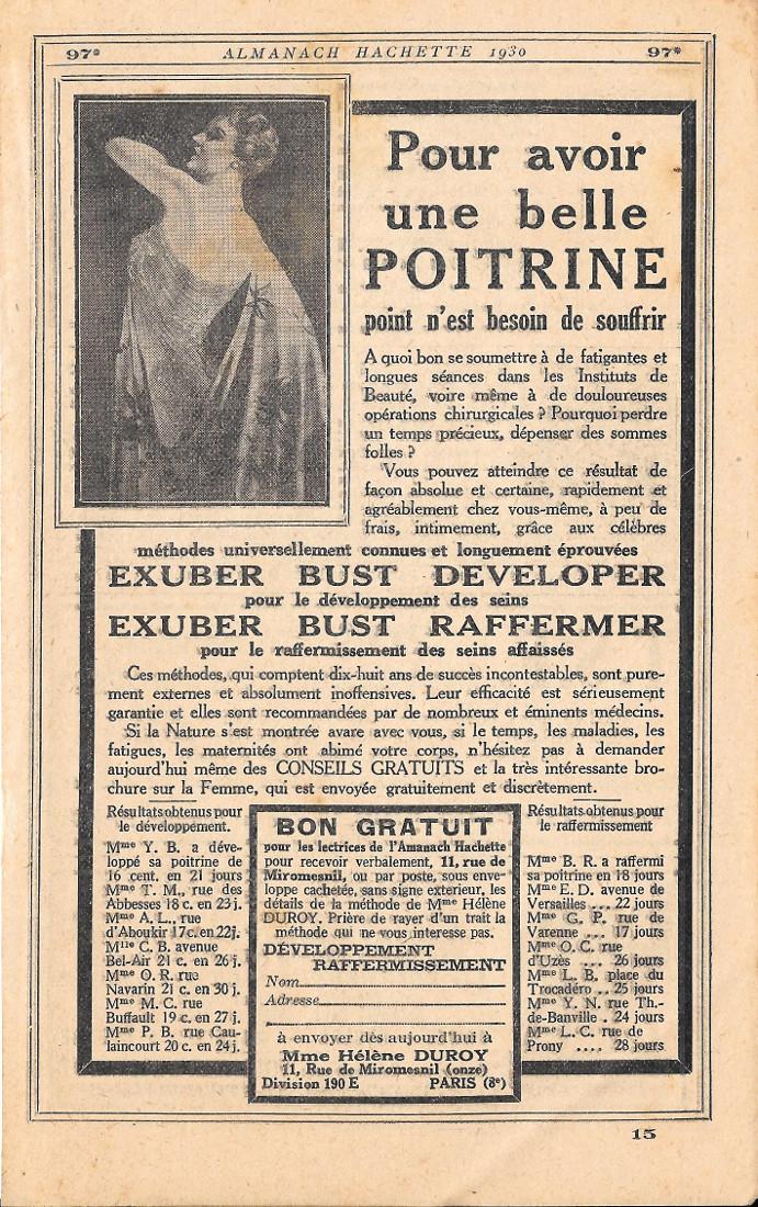 Pour avoir une belle poitrine point n'est besoin de souffrir. …