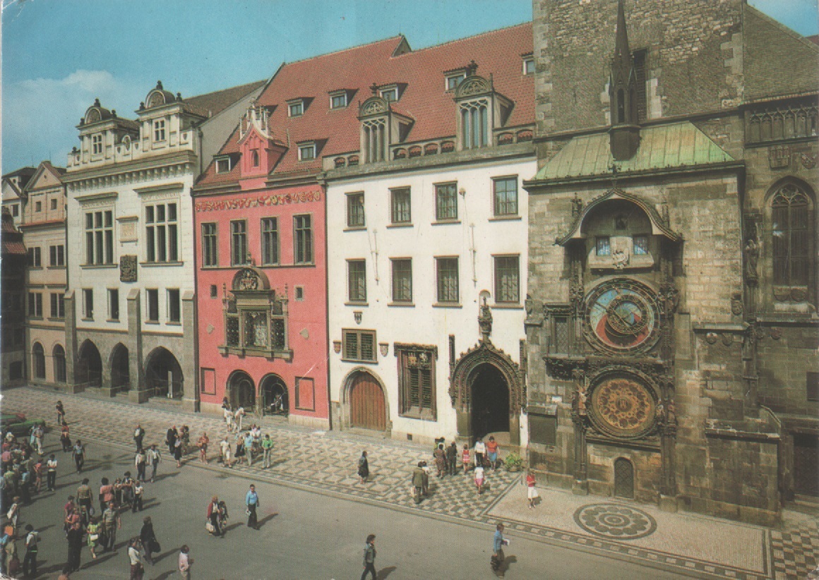Praga. Old Town Hall. Viaggiata 1989