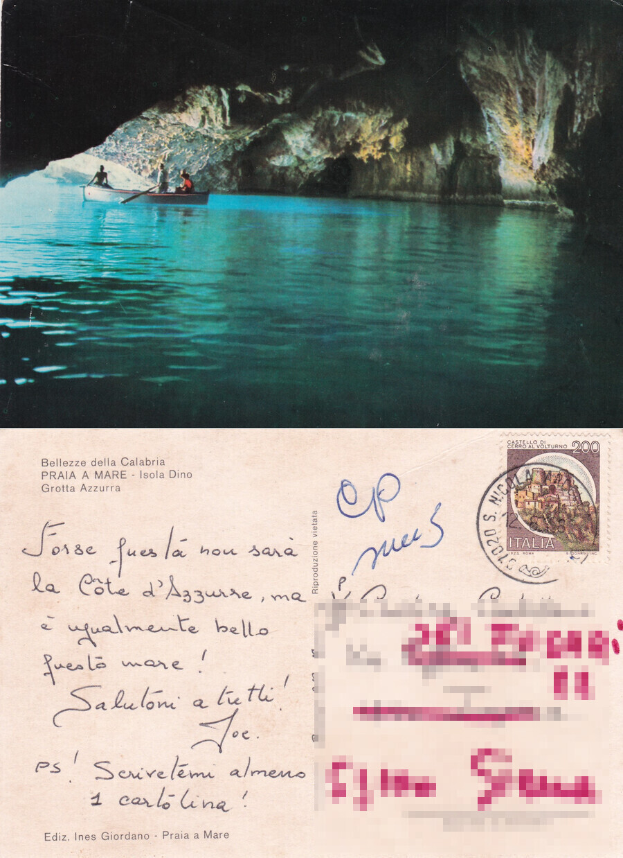 Praia a Mare. Isola Diano, Grotta Azzurra - Viaggiata