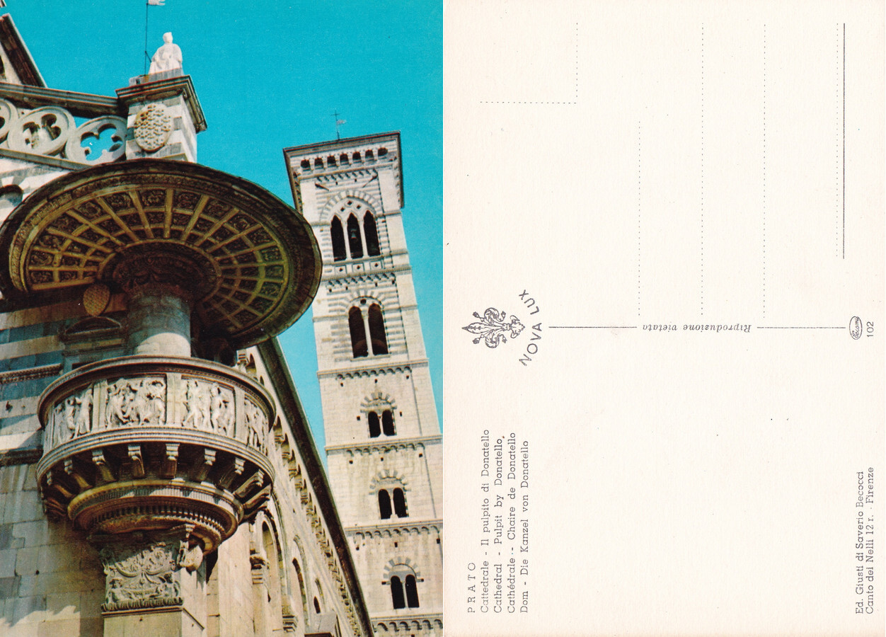 Prato. Cattedrale. Il pulpito di Donatello. Non viaggiata