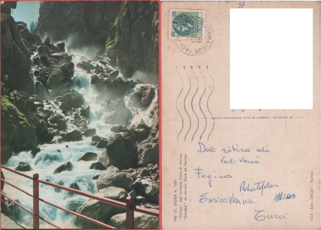 Prè St. Didier (AO). Orrido del torrente Dora di Verney. …