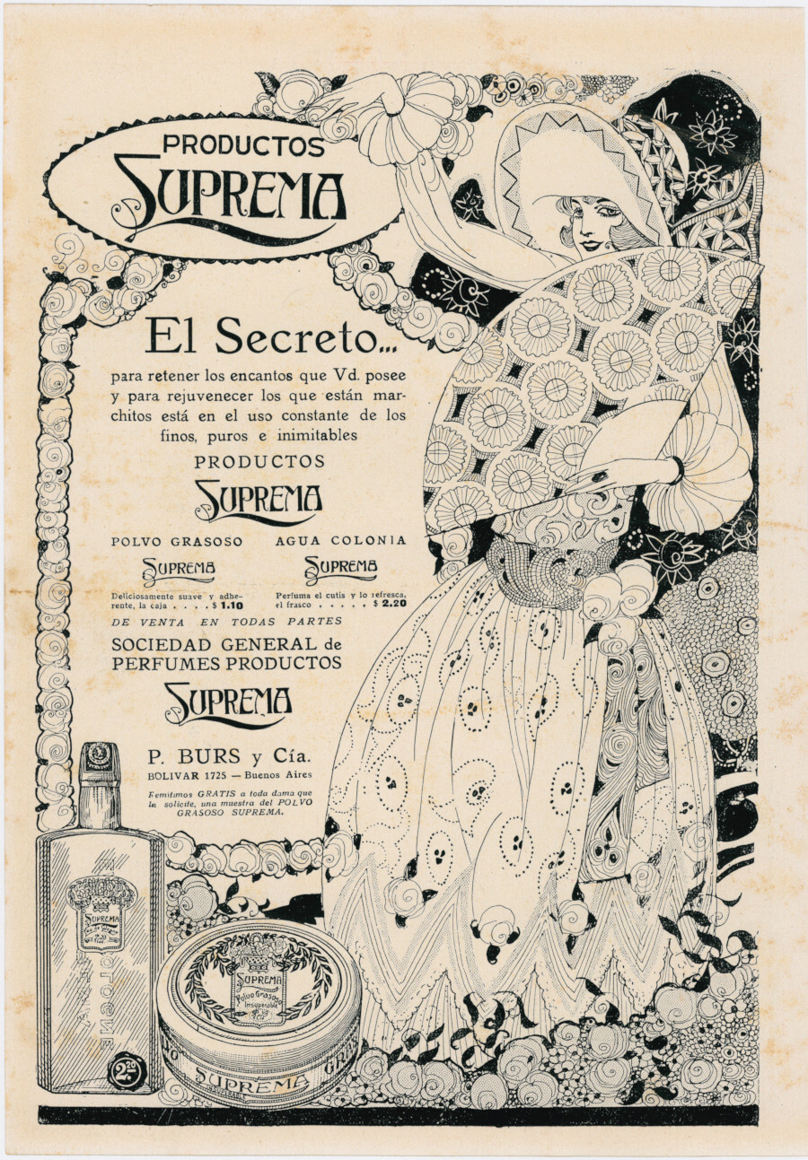 Productos Suprema. El secreto.... Advertising 1922