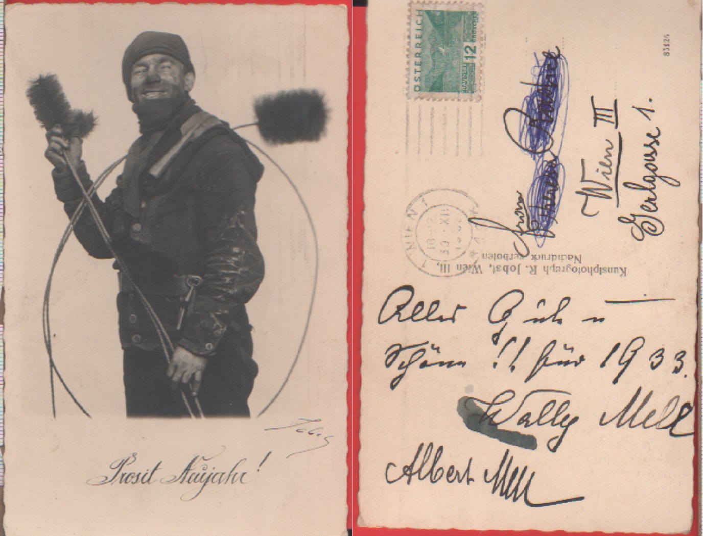 Prosit Neujahr - Viaggiata 1933