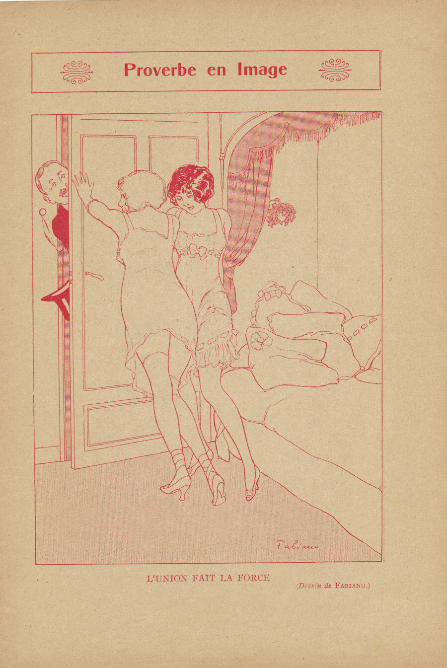 Proverbe en image. (ill. Fabiano). Stampa 1913