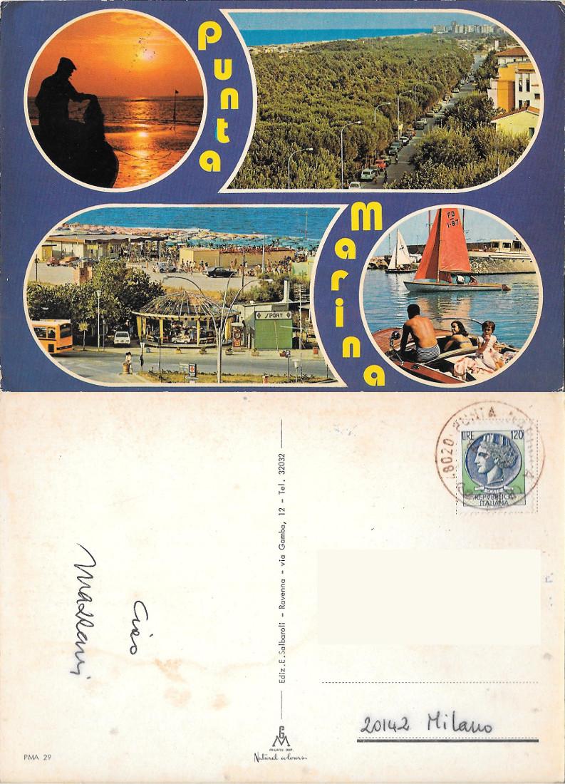 Punta Marina (RA). Viaggiata