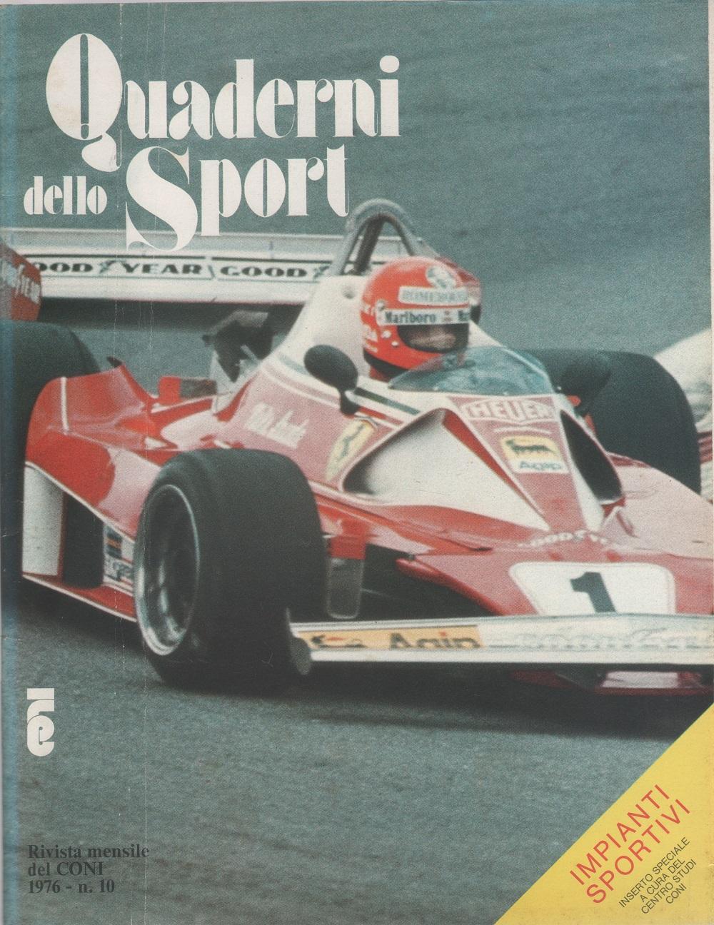Quaderni dello Sport. Rivista ufficiale CONI. 1976 n. 10. Inserto …