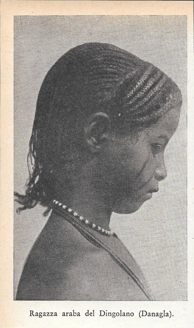 Ragazza araba del Dingolano (Danagla). Stampa 1934
